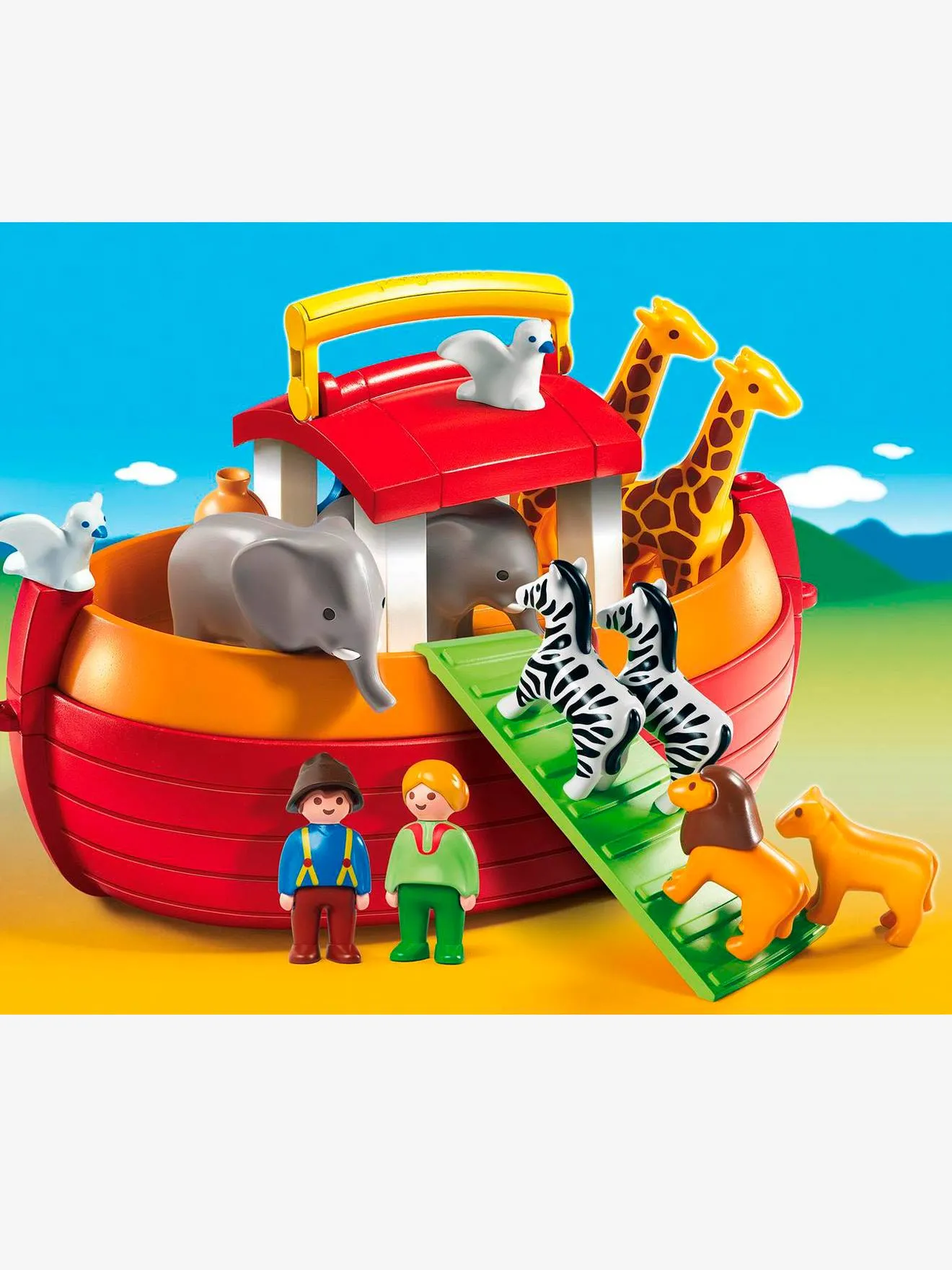 6765 Arche de Noé Transportable Playmobil 1, 2, 3 multicolore - Playmobil