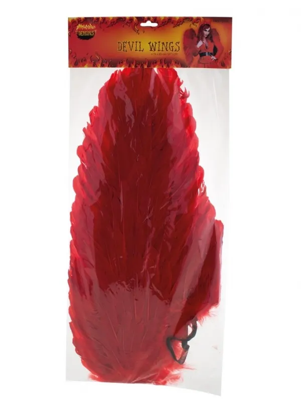 Ailes d'ange rouge en plumes : Accessoire polyvalent pour différents personnages