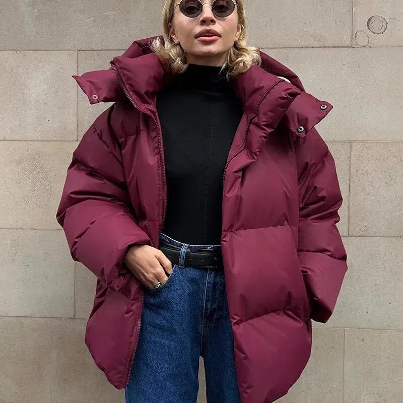 Amélie – Manteau oversize d’hiver, chaud et moderne