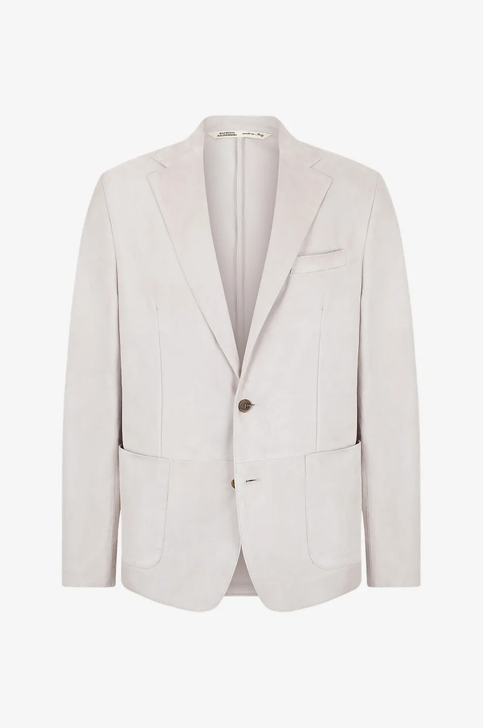 Blazer en daim à boutonnage simple