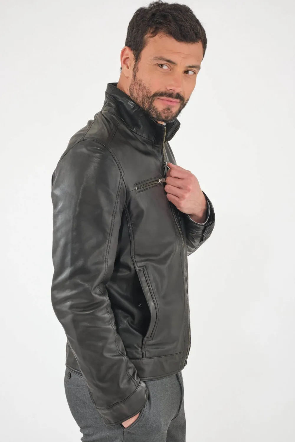 Blouson classique agneau, Milestone - BOSS Noir | Cesare Nori