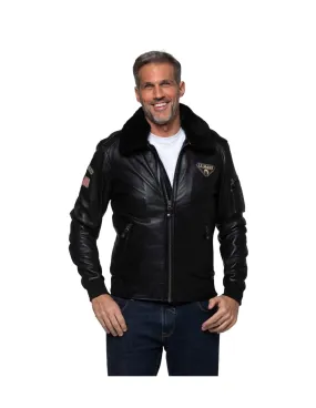 Blouson en cuir Classic Legend Motors John Ref 57823 noir
