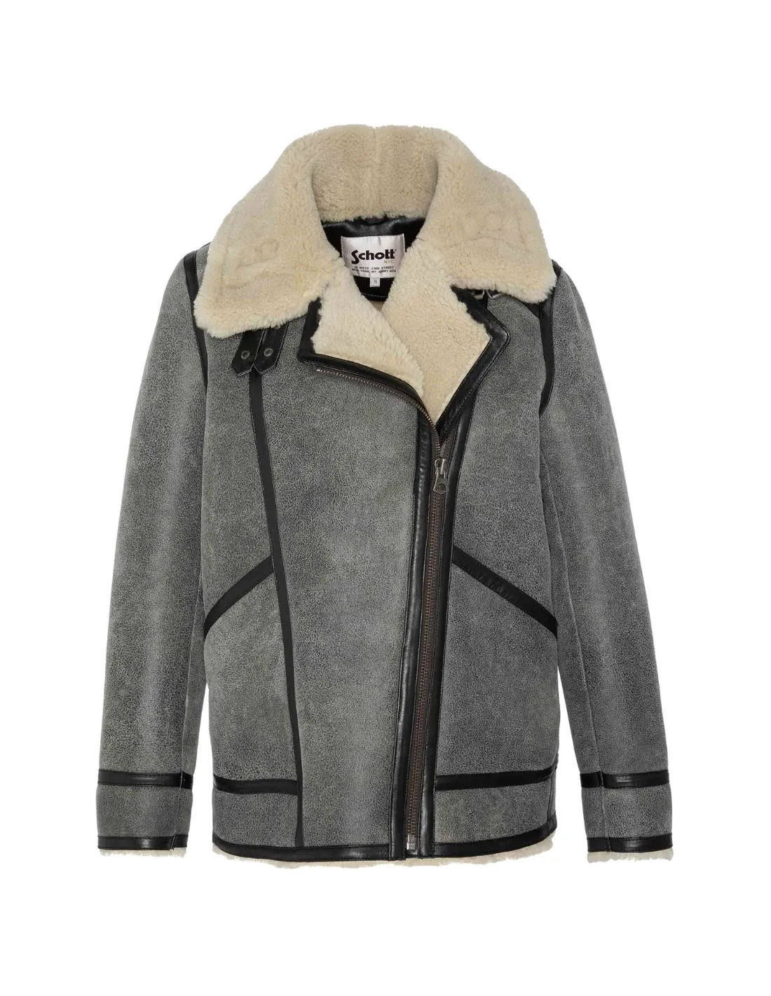 Blouson femme Schott Ref 61663 Noir Vintage