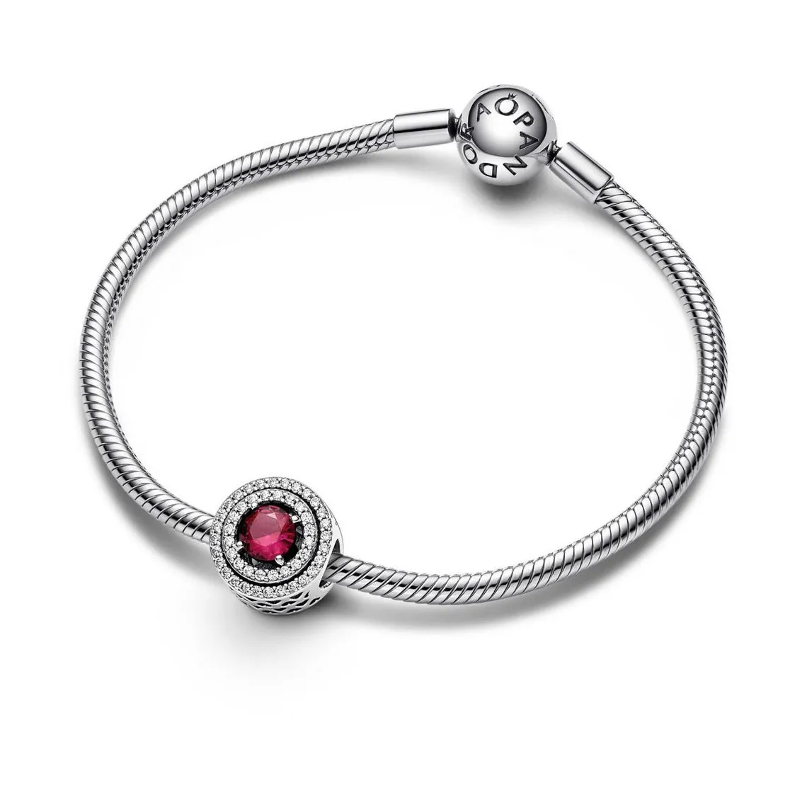 Charm Abyme de Cercles Scintillants Rouge Pandora Timeless | 3 Suisses