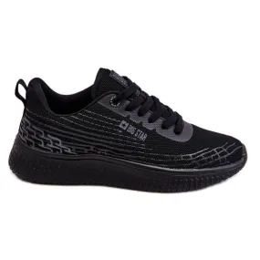 Chaussures de sport en maille pour femme Système de mousse à mémoire de forme Big Star LL274662 Noir le noir