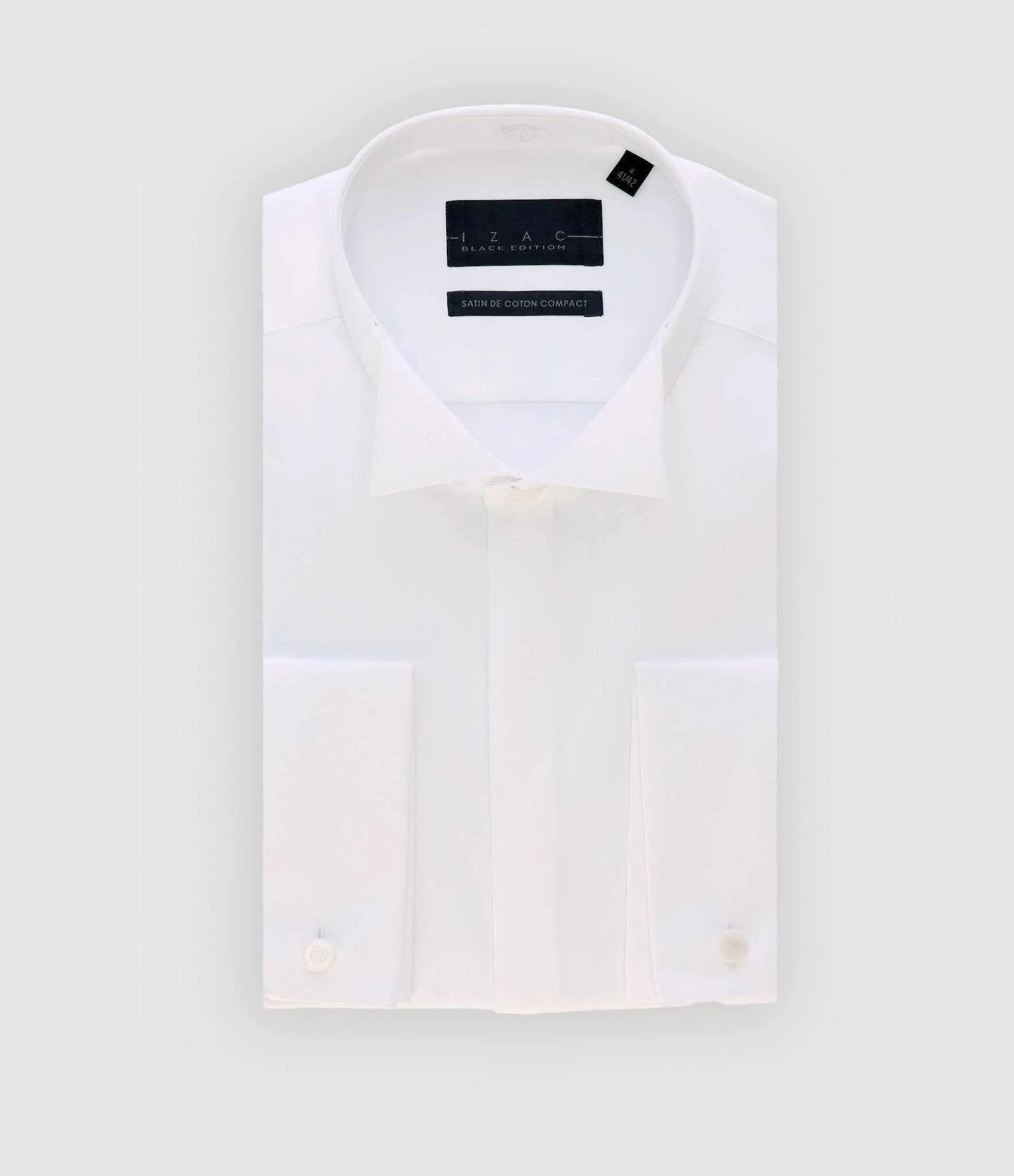 Chemise cérémonie en satin blanc METAPHOR