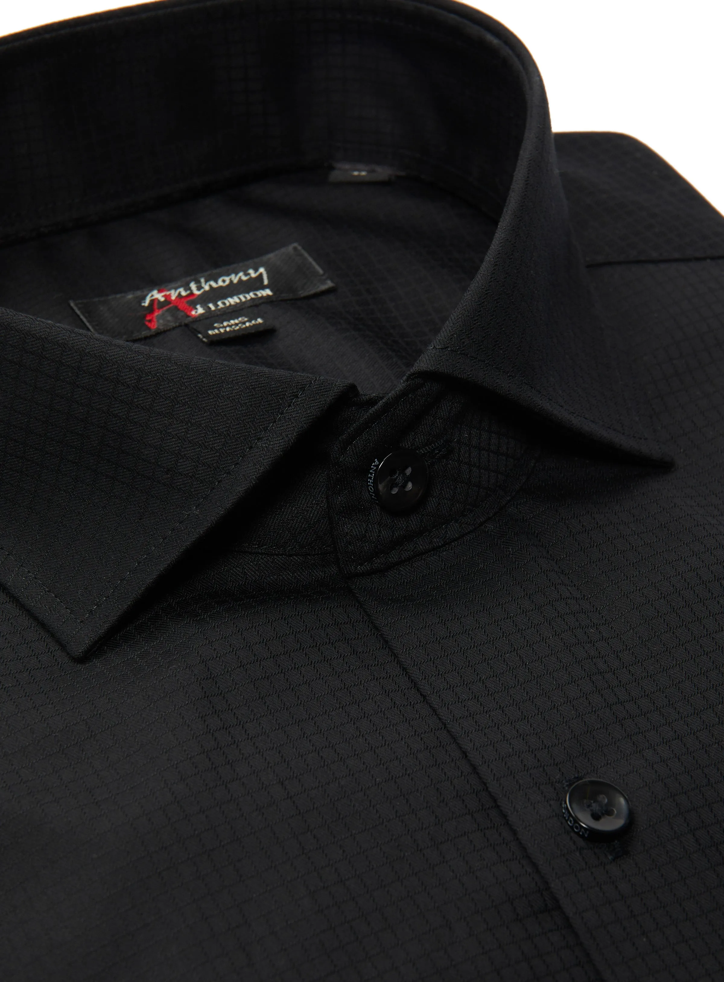 Chemise sans repassage à motifs carrés