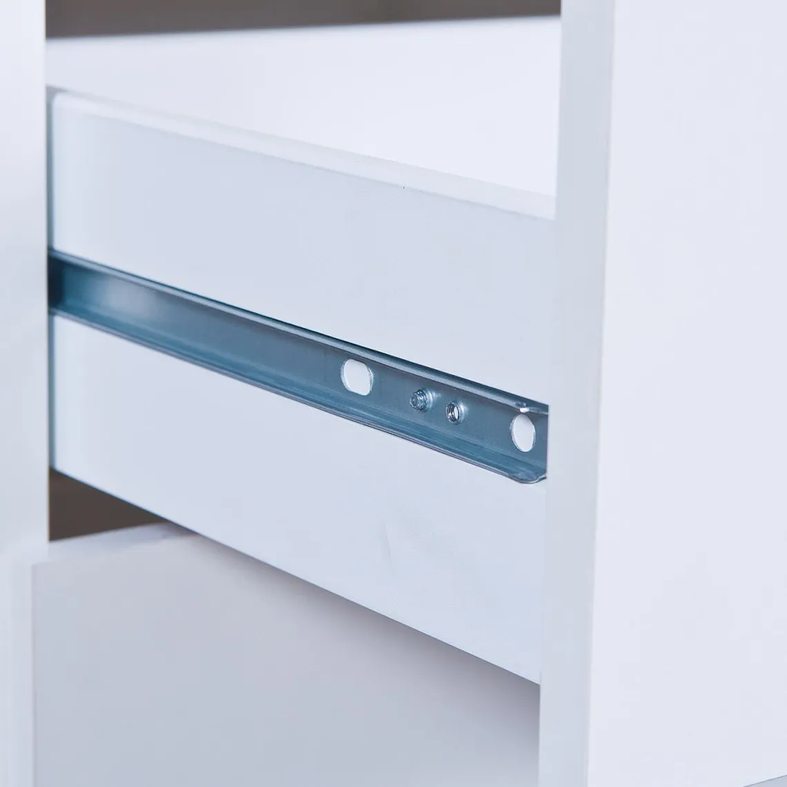 Commode à 2 tiroirs Blanc MAURATI | Commode 3 SUISSES