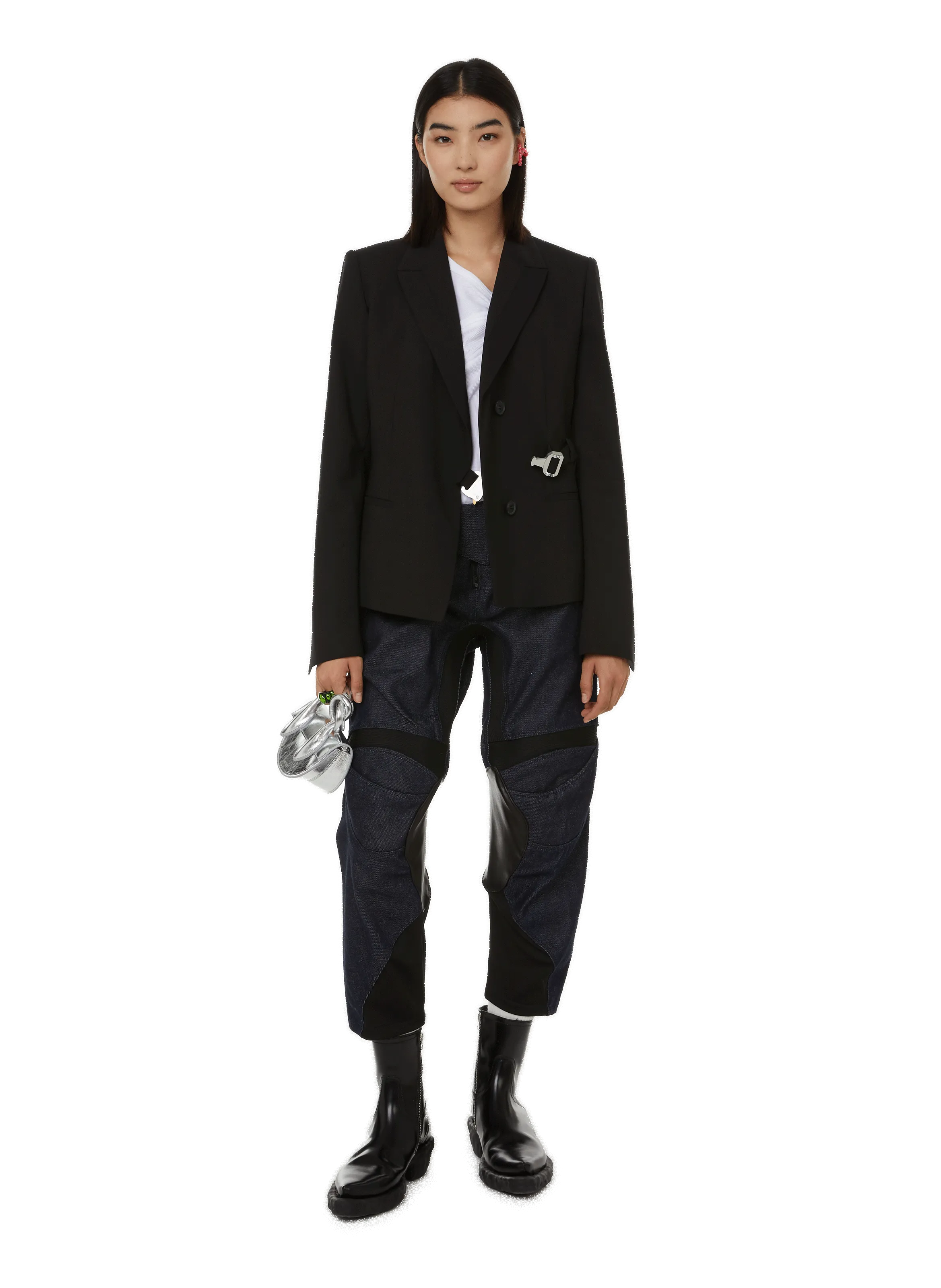 COPERNI  Pantalon bi-matière en coton - Bleu