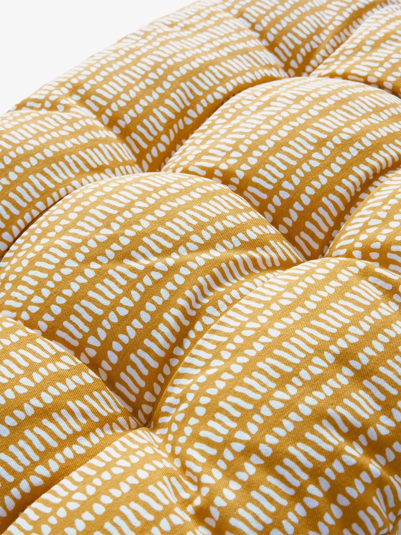 Coussin de coffre moutarde - Vertbaudet