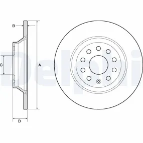 Disque de frein DELPHI BG4751C 