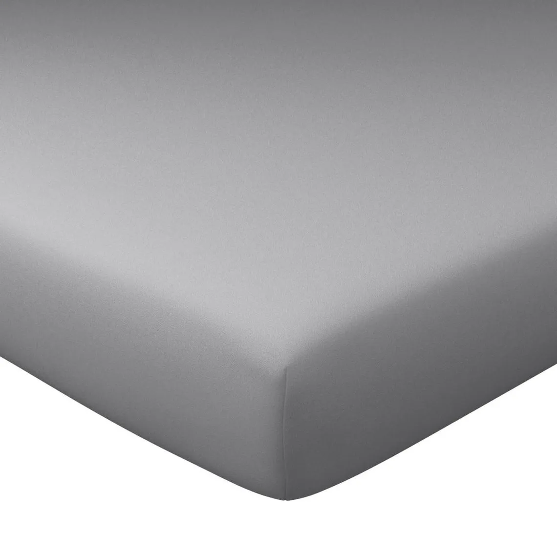 Drap housse en coton gris | 3 Suisses