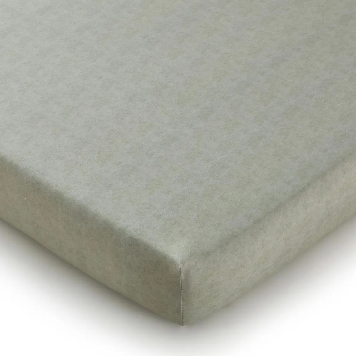 Drap housse en coton vert kaki HORIZON  | 3 Suisses