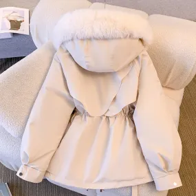 Faye | Manteau élégant avec col en fourrure
