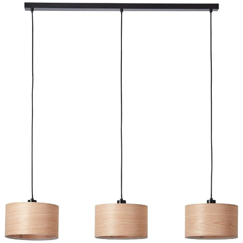 Houten hanglamp beige, Enna