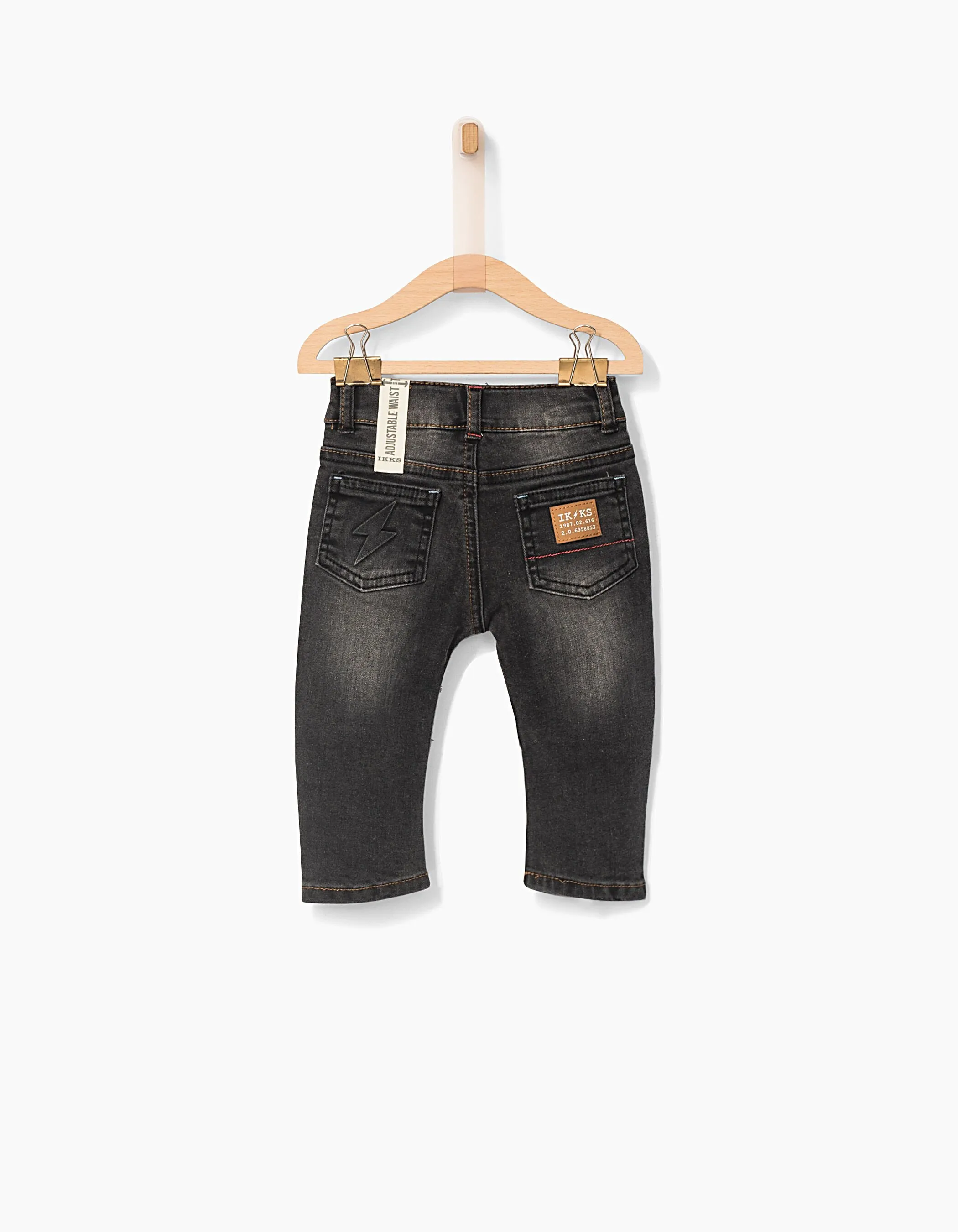 Jean noir confort esprit motard bébé garçon
