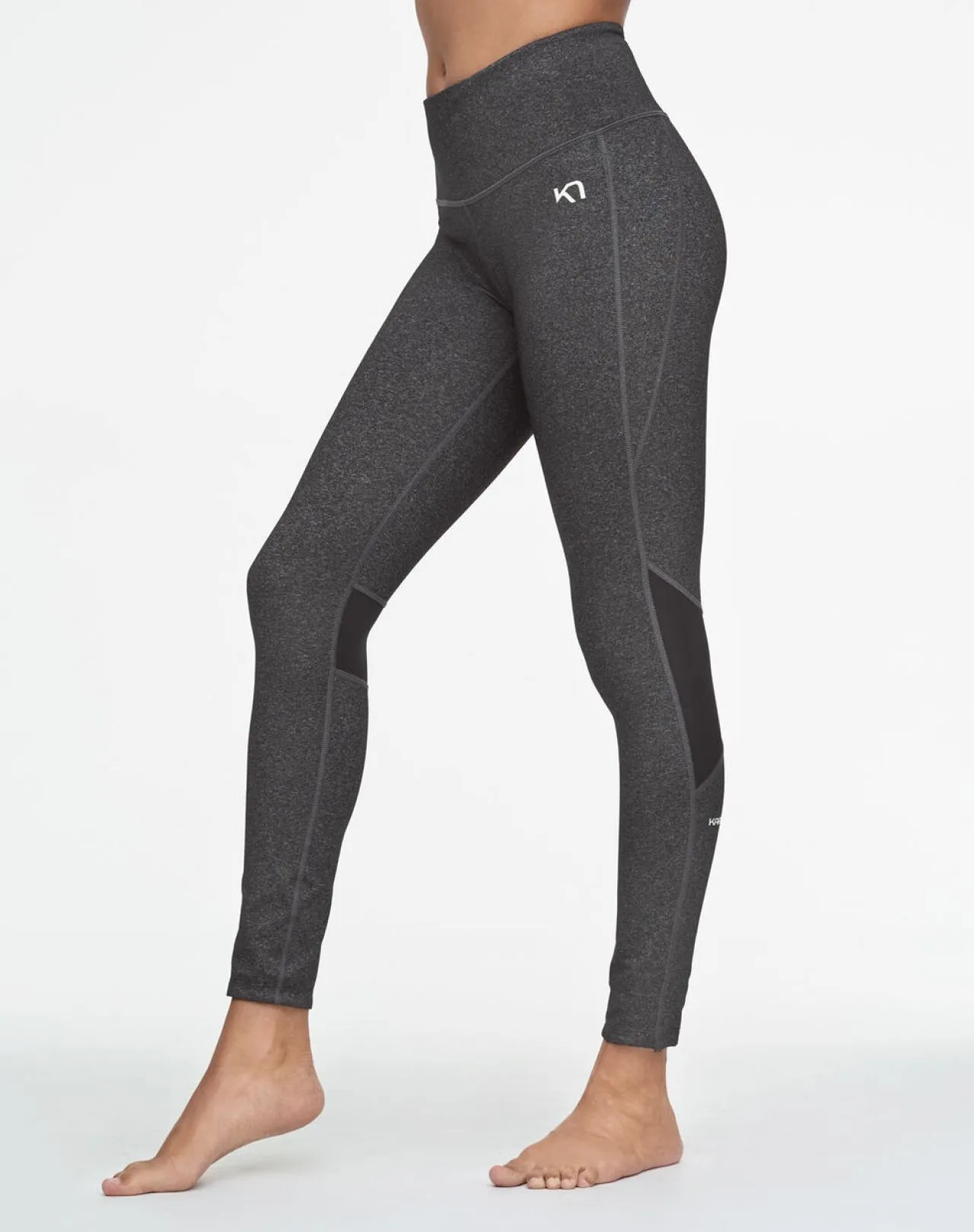 KARI TRAA JULIE HIGH WAIST TIGHT BLACK Collant running femme