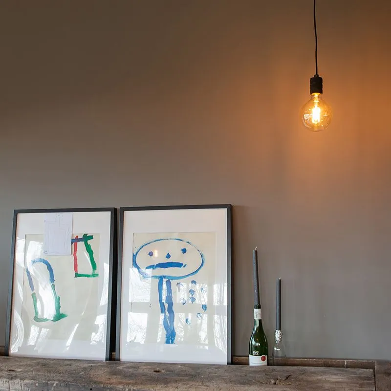 Lampe suspendue noir 1 lumière - Cavalux