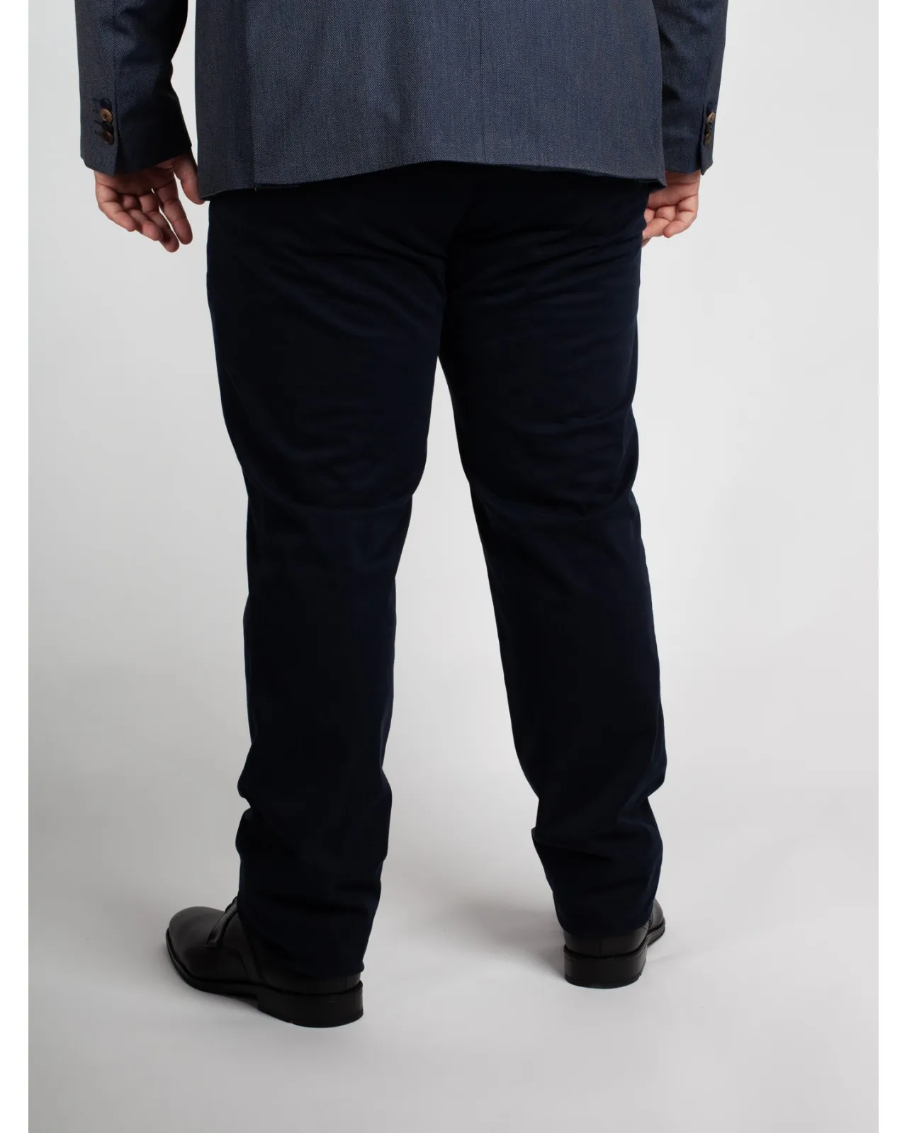 Pantalon chino Maneven grande taille bleu marine - Size-factory