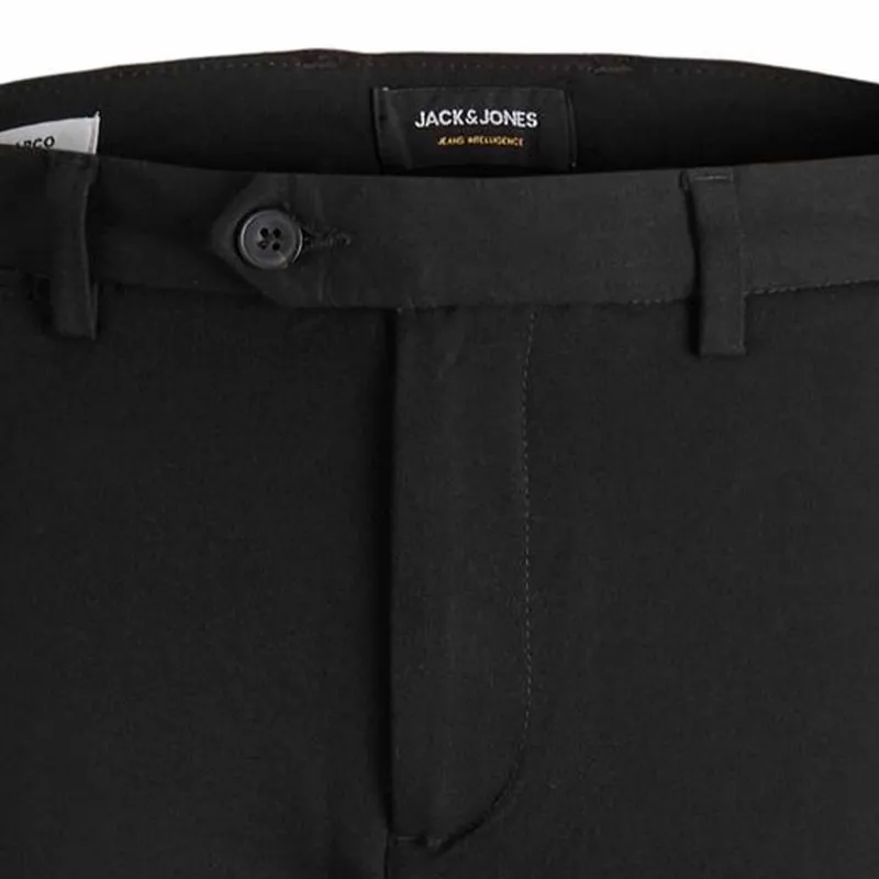 Pantalon chino slim noir Homme JACK & JONES à prix dégriffé ! | 