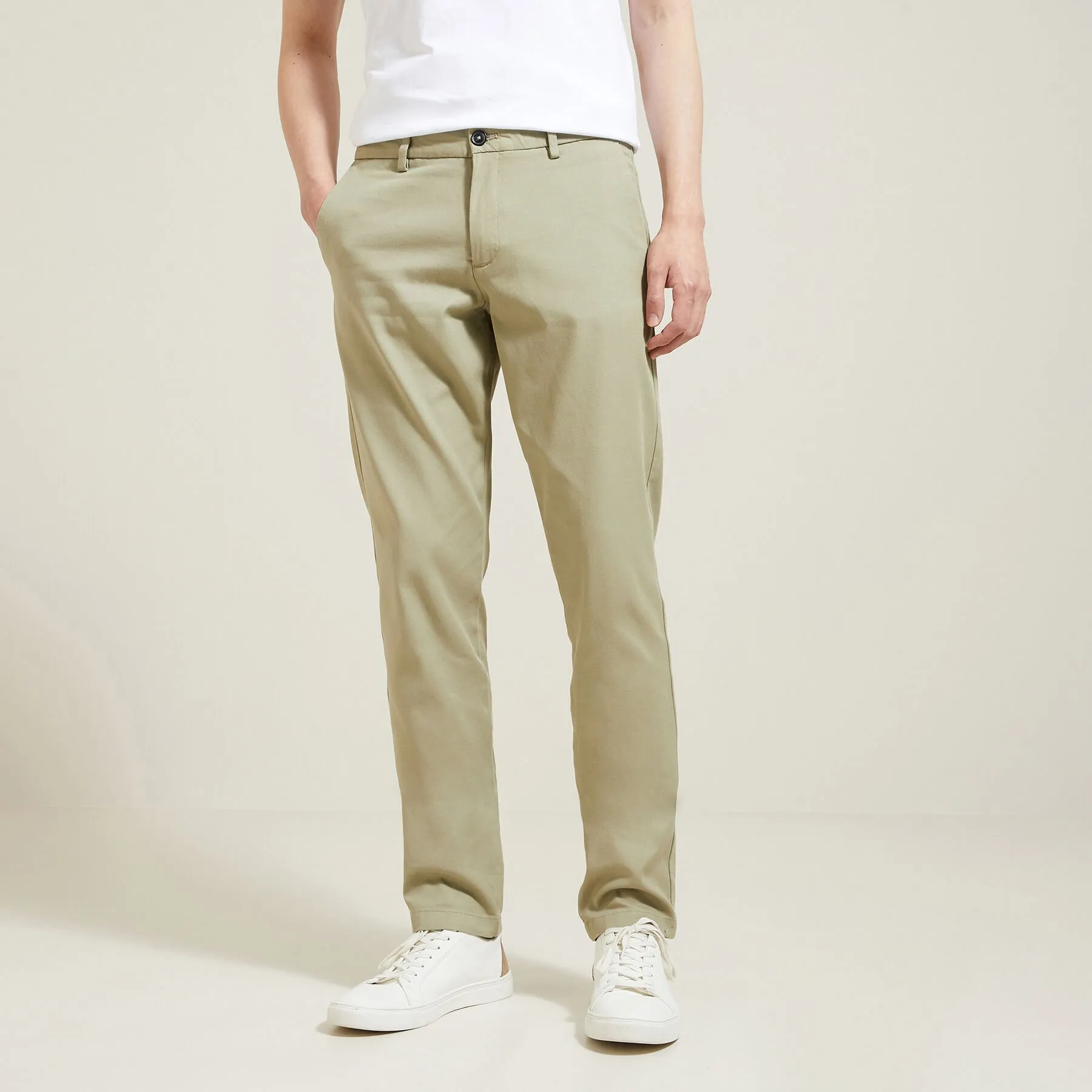 Pantalon chino slim urbain "le parfait by JULES" Vert clair | Jules