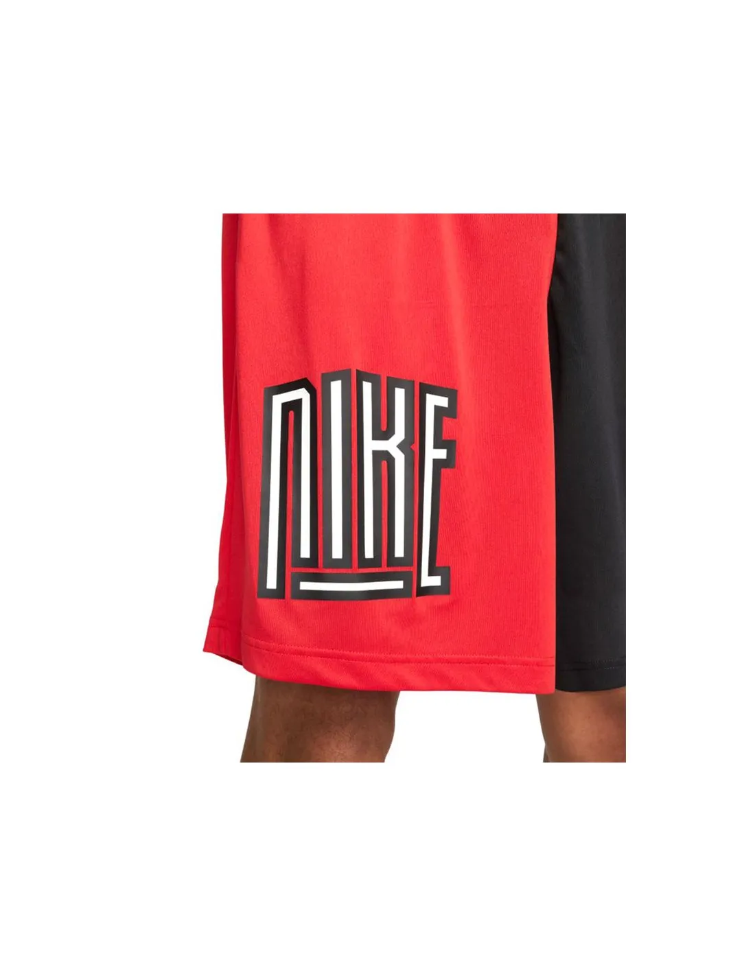 Pantalon de basket Nike Dri-FIT rouge/noir Pantalon de basket hommes