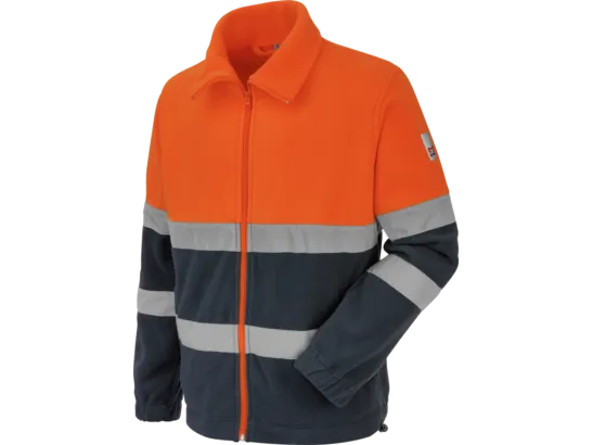 Polaire de travail Würth MODYF haute-visibilité orange/marine
