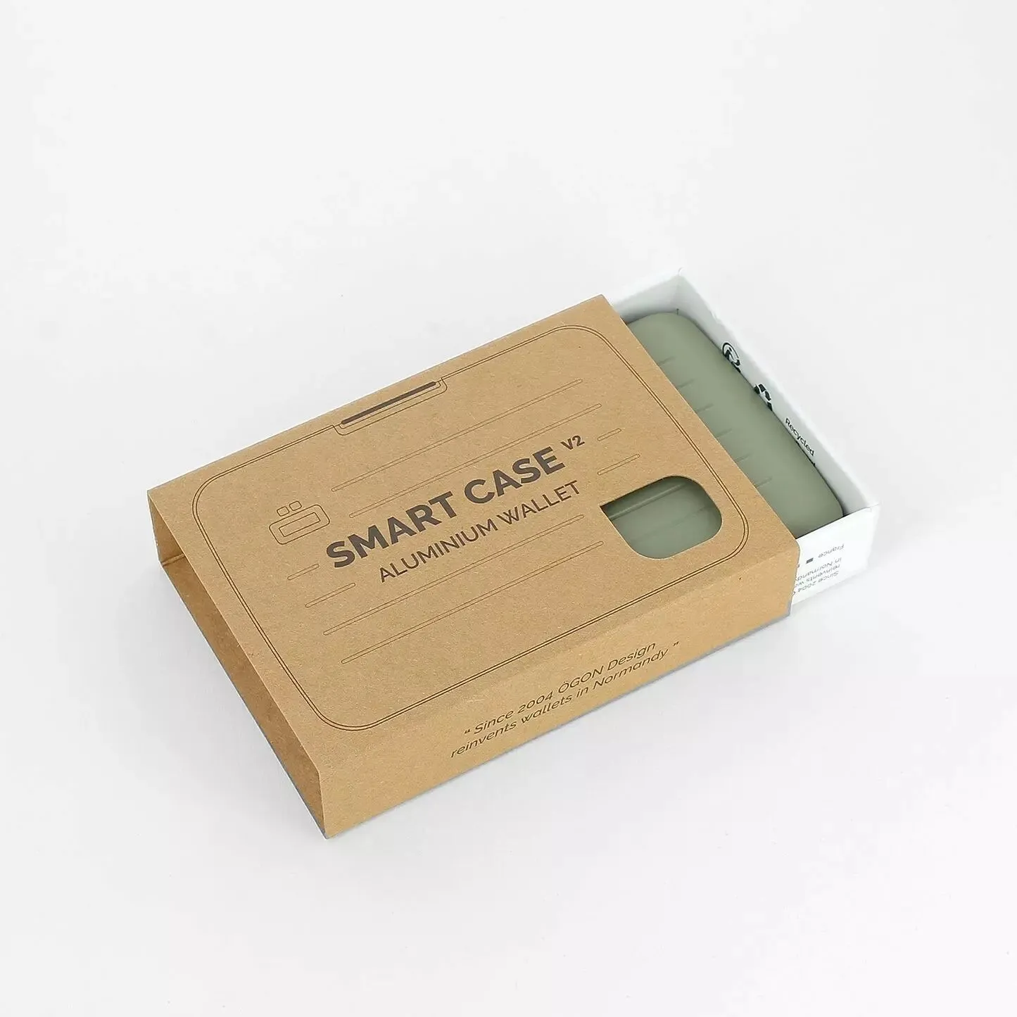 Porte-cartes pratique et compact Ögon kaki