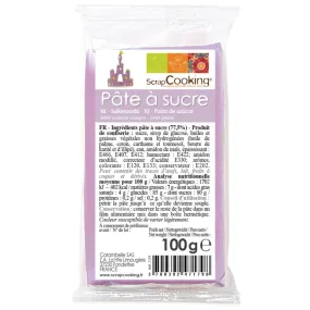 Pâte à sucre Parme 100 g ScrapCooking