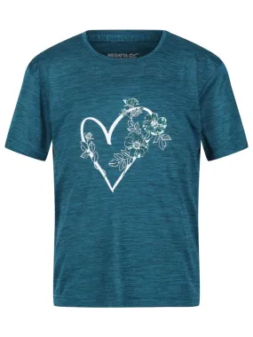 Regatta - T-shirt FINDLEY KEEP GOING - Bleu Vert