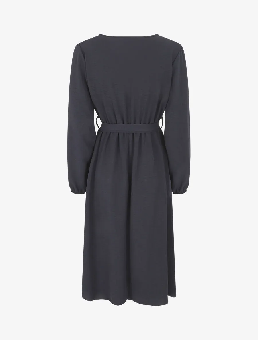 Robe longue unie - Marine