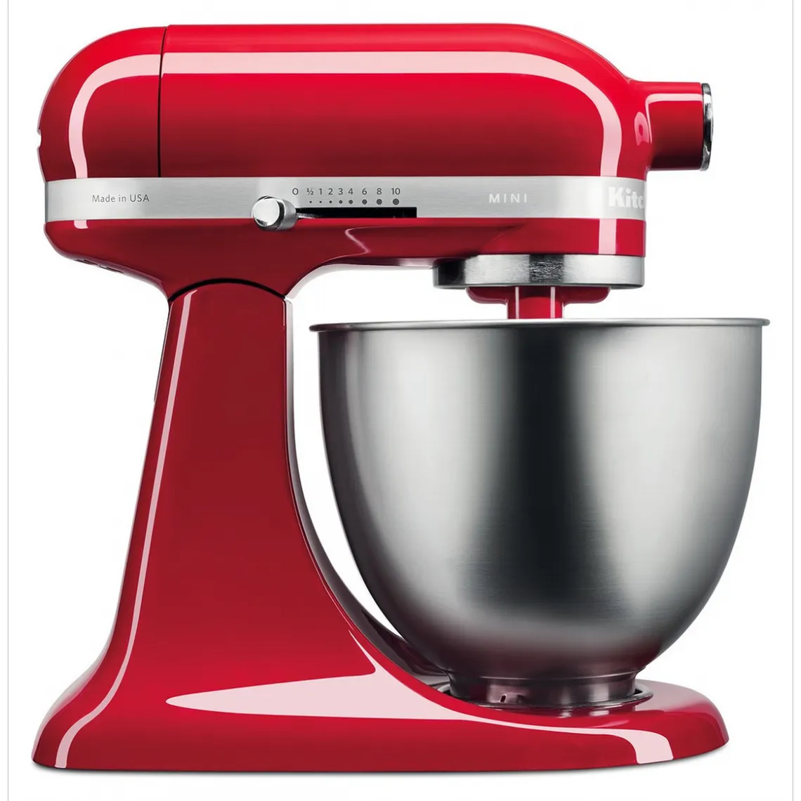 Robot pâtissier Artisan mini 3,3L Rouge empire + Hachoir Kitchenaid 5KFC3515 Noir | 3 Suisses