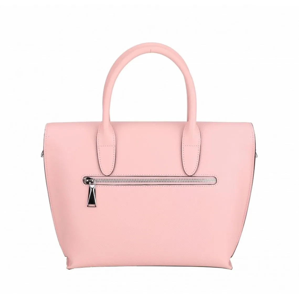 Sac Porté main en cuir rose petale  Paloma | 3 Suisses