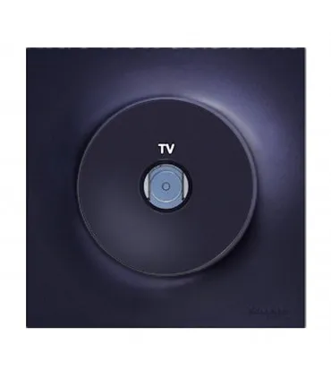 Schneider - Prise TV Odace Styl Anthracite ref. CS5079