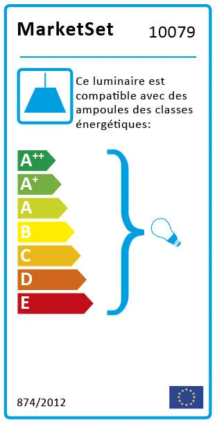 Suspension avec abat-jour Market set Singapour Gris clair / Tomette Abat jour en lin/Cannage naturel