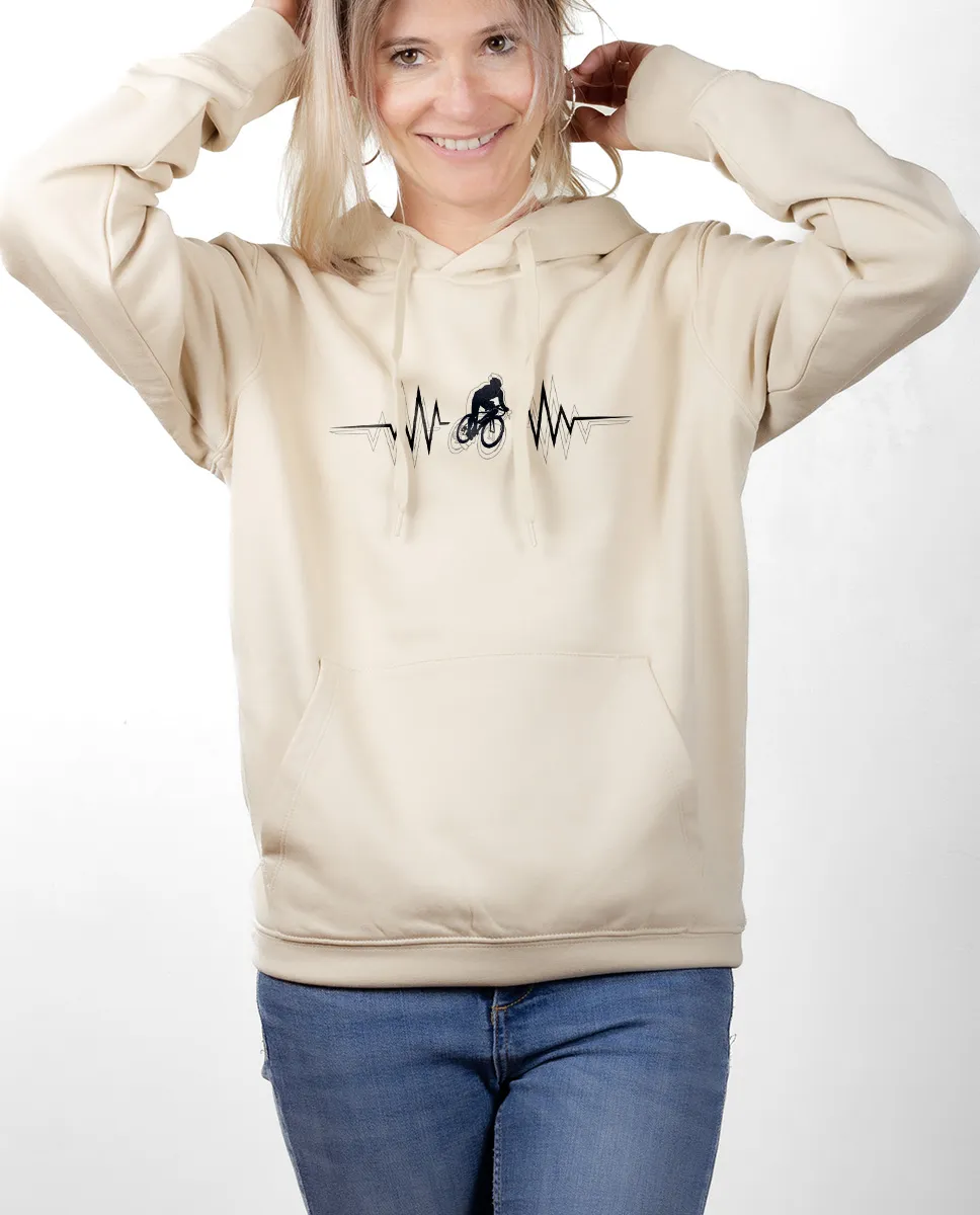 SWEAT FEMME : cycliste battements de coeur - Les Savoyards