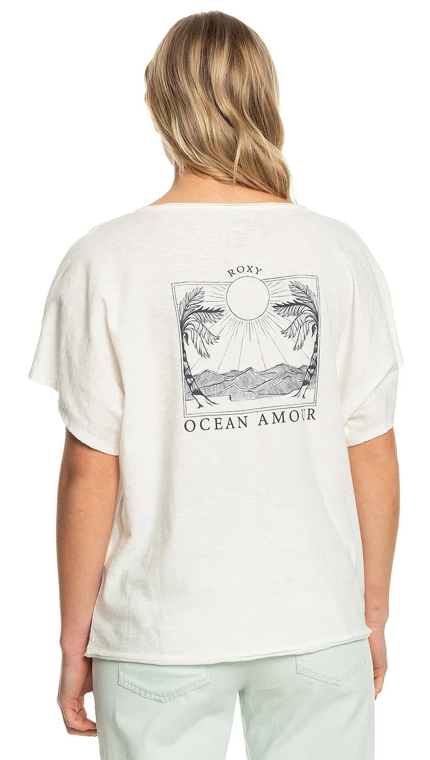 T-shirt Roxy Twilight - WBK0/Snow White - women´s