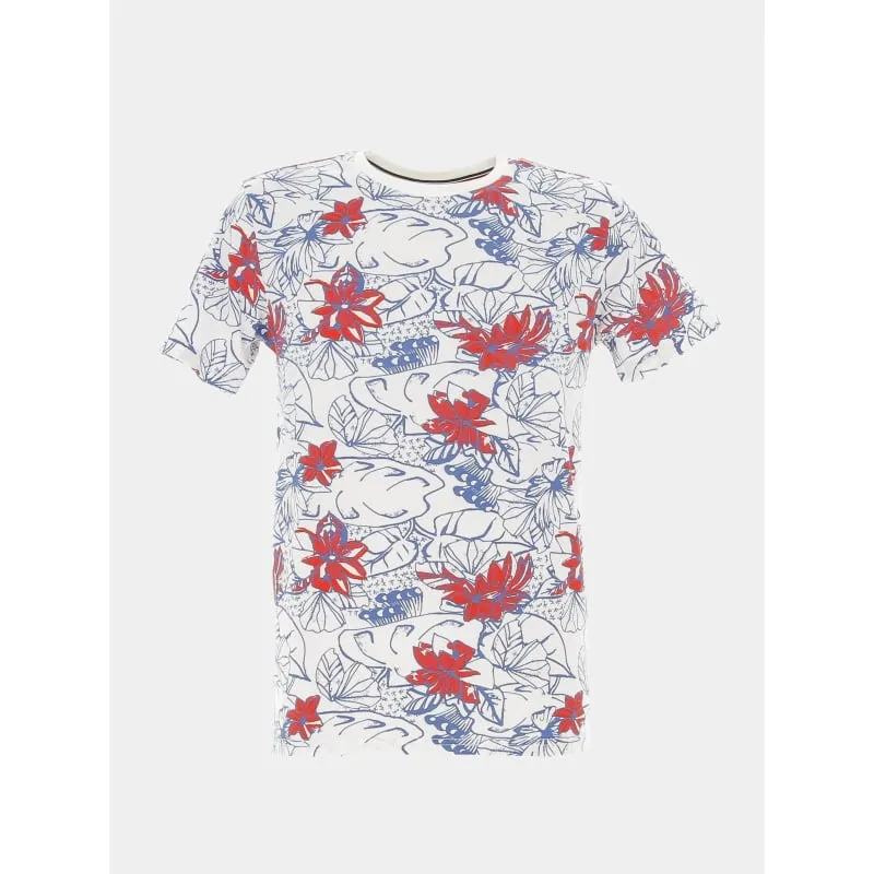 T-shirt signature à fleurs multicolore homme - Benson & Cherry | wimod