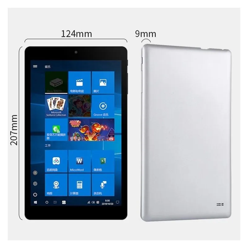 Tablette Windows 8 Pouces 4GB+128GB Intel Atom Z8350 WiFi Bluetooth