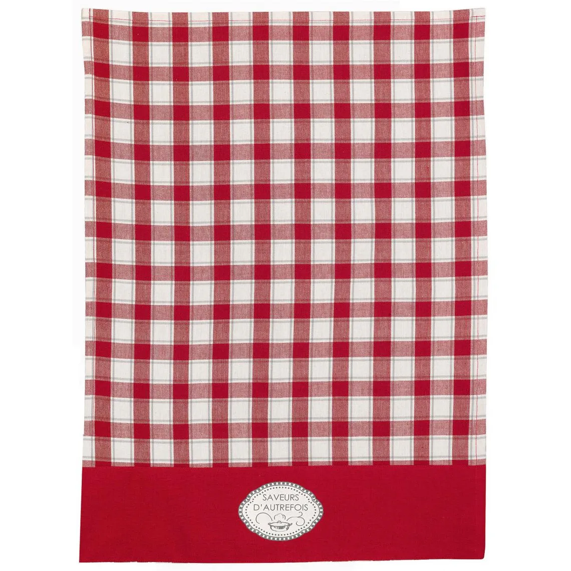 Torchon coton Saveurs d'autrefois Rouge 70 x 50 | 3 Suisses